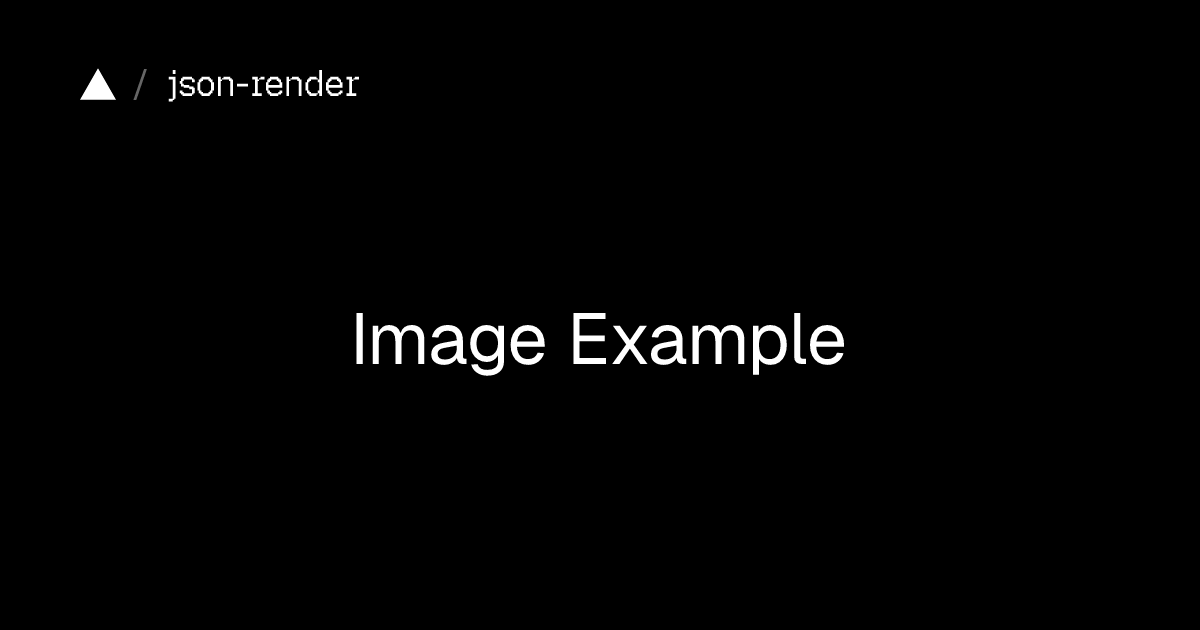 json-render Image Example